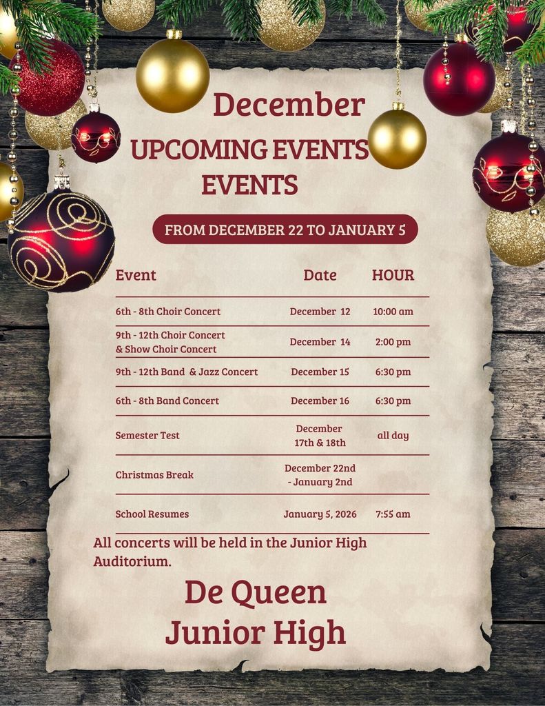 DQJH December Events