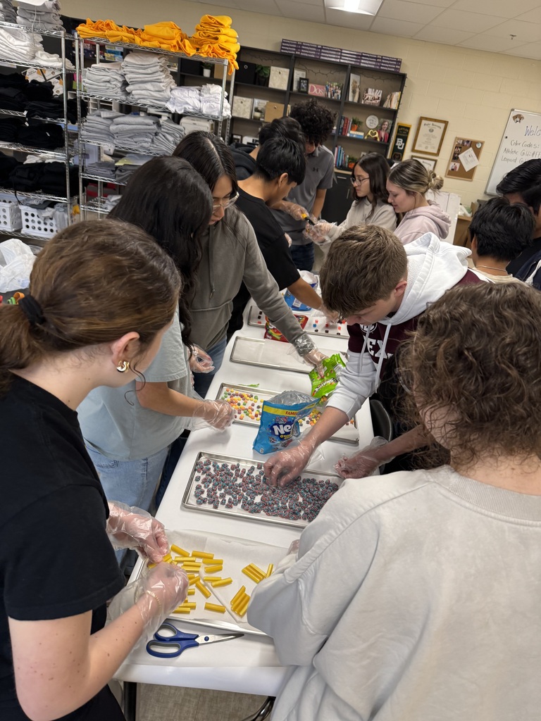Leopard Den sorting the freeze dried candy