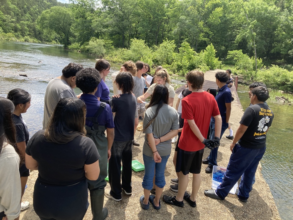 10th grade biology students at Cossatot River State Park