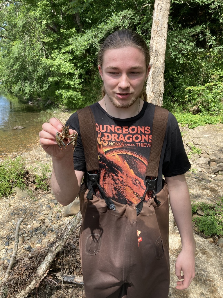 10th grade biology students at Cossatot River State Park
