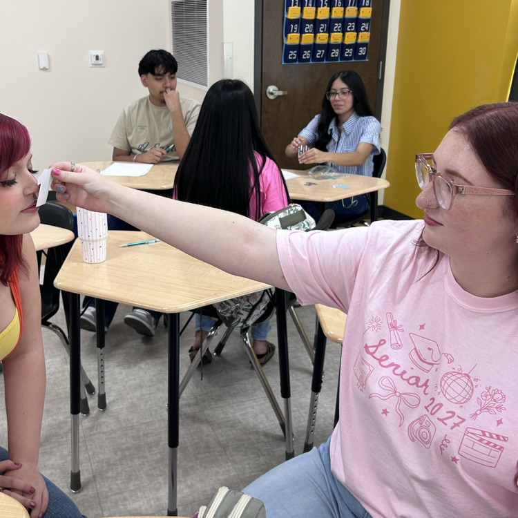 students conducting experiment