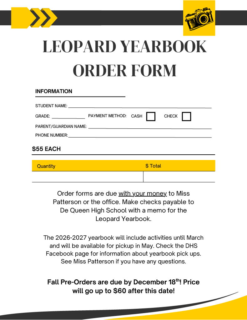 Yearbook Form