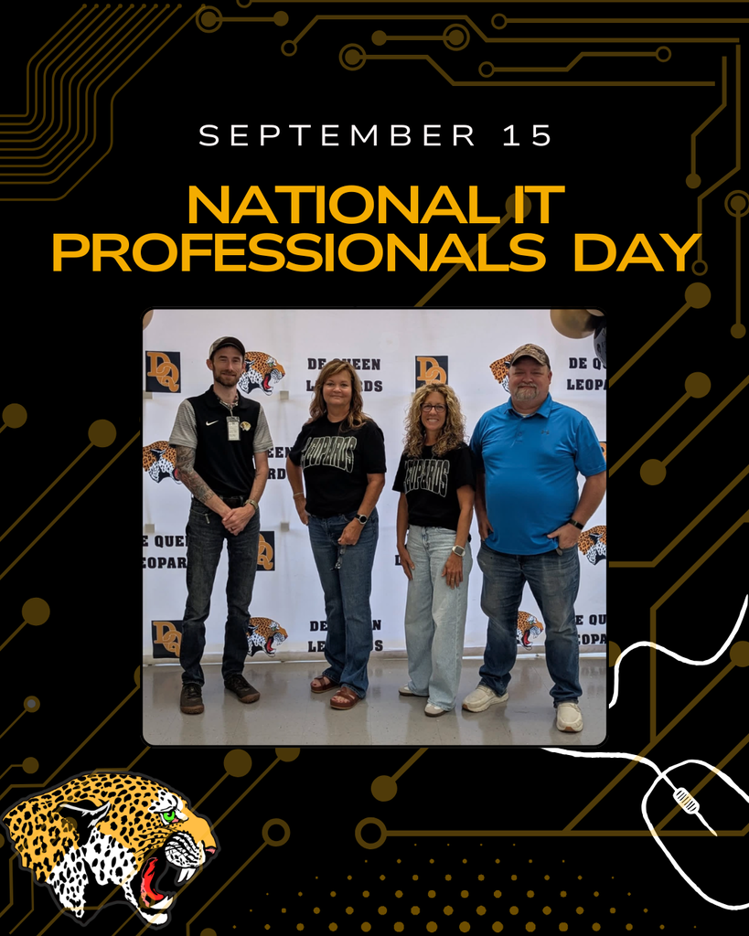 Picture of the technology crew mentioned in post on a black background that says National IT Professionals Day