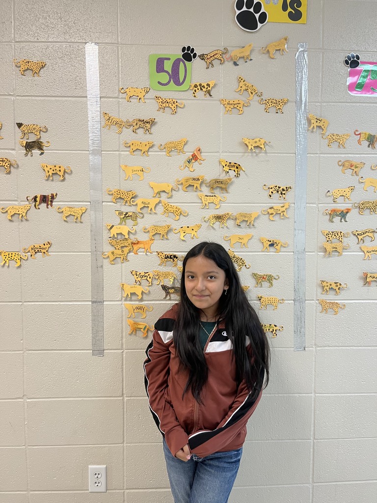 Melina Romero from Mrs. Hanney’s homeroom has reached the 50 point club in Accelerated Reading. Awesome job Melina.