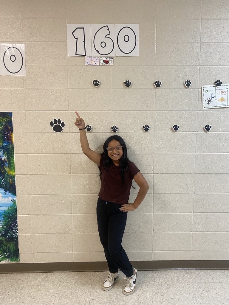 This 3rd grader has achieved her AR goal.