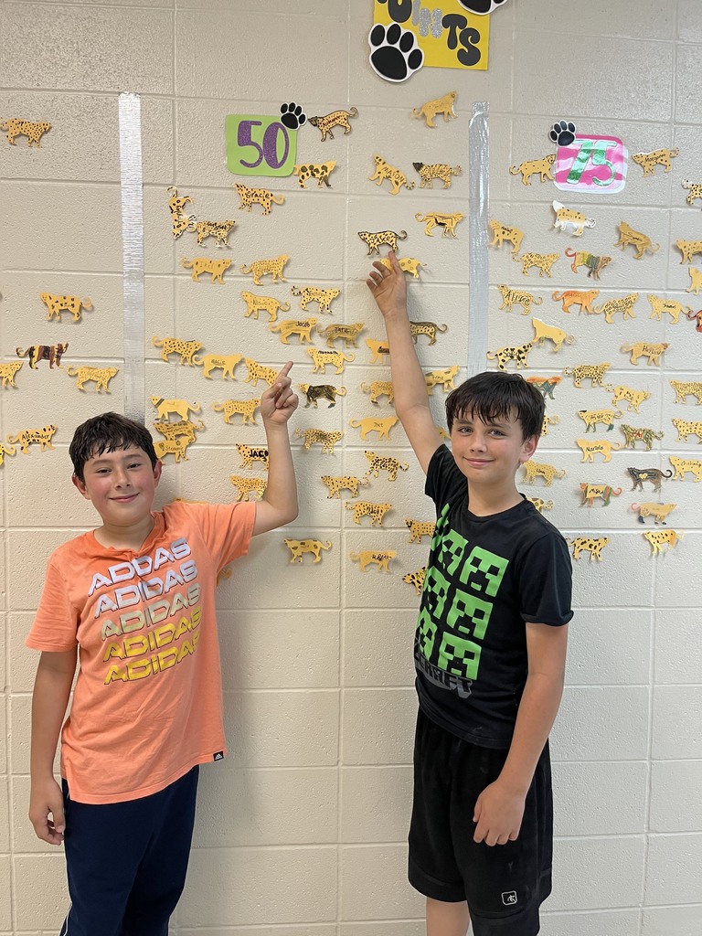 These 5th graders have earned 50 AR Points.