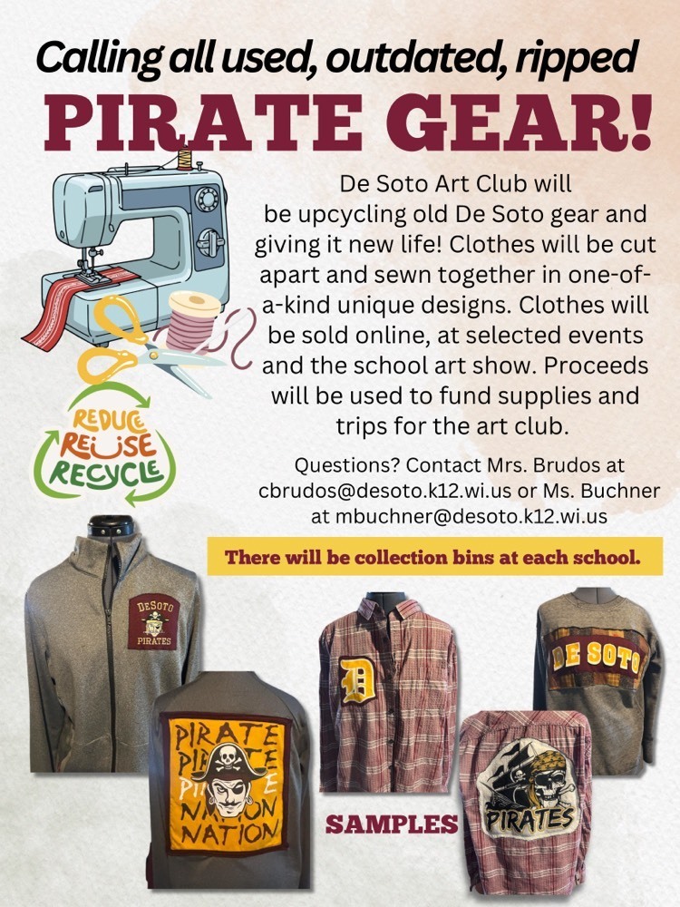 Pirate Clothing Donation poster