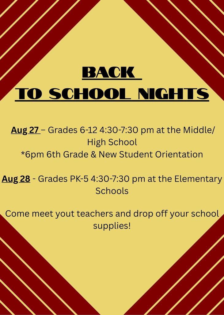 Back to school nights