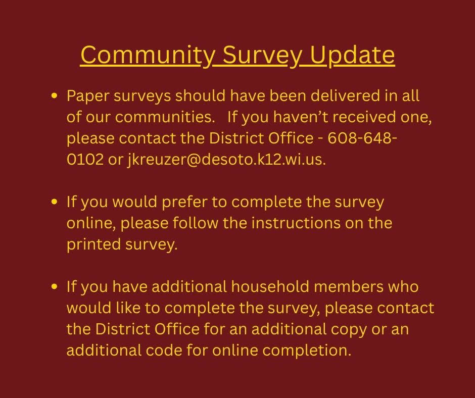 community survey update