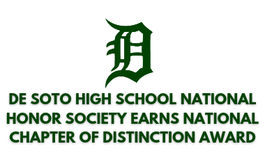 De Soto High School National Honor Society Earns National Chapter of Distinction Award