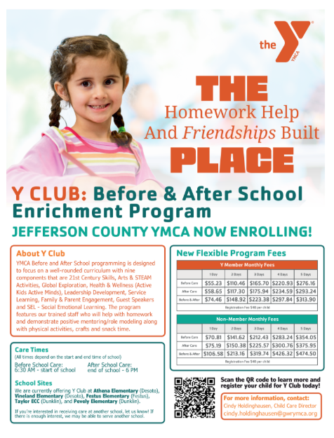 Y Care Flyer.