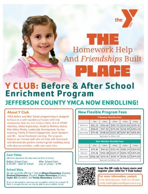 Y Club Flyer.