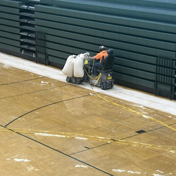 Gym Floor sanding process