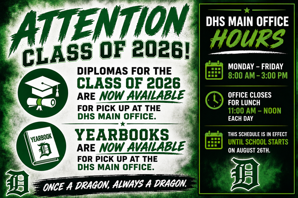 Diploma/Yearbook Announcement