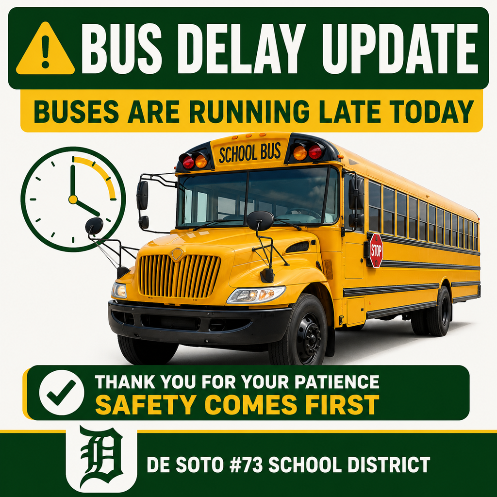 Buses are running late today flyer.