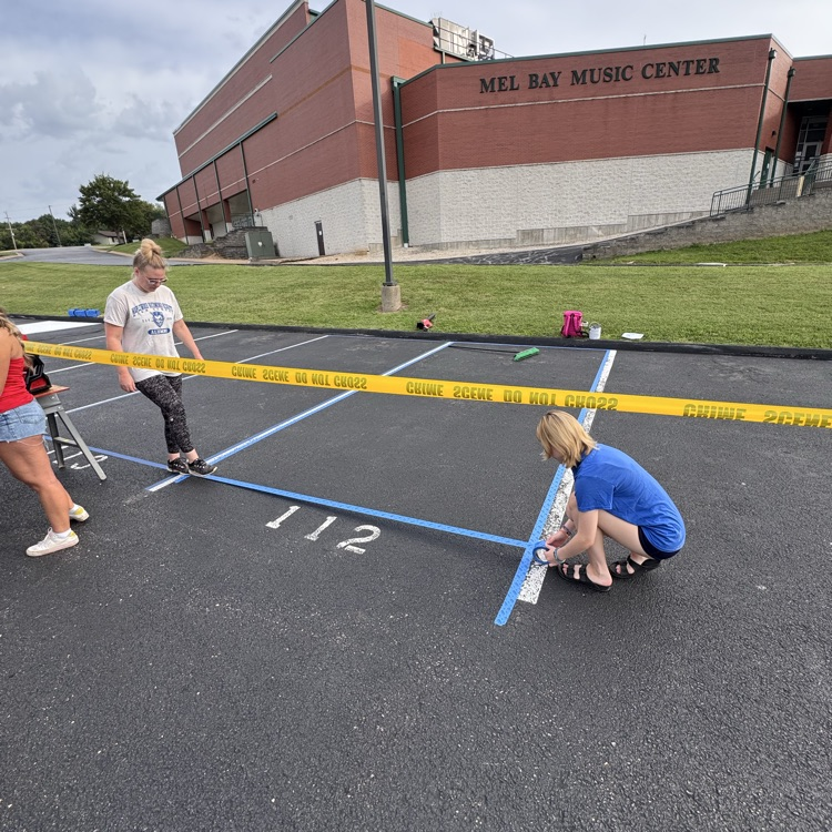 Painted Parking Spots