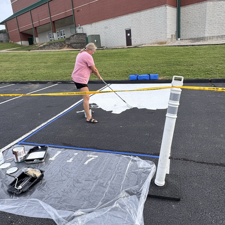 Painted Parking Spots