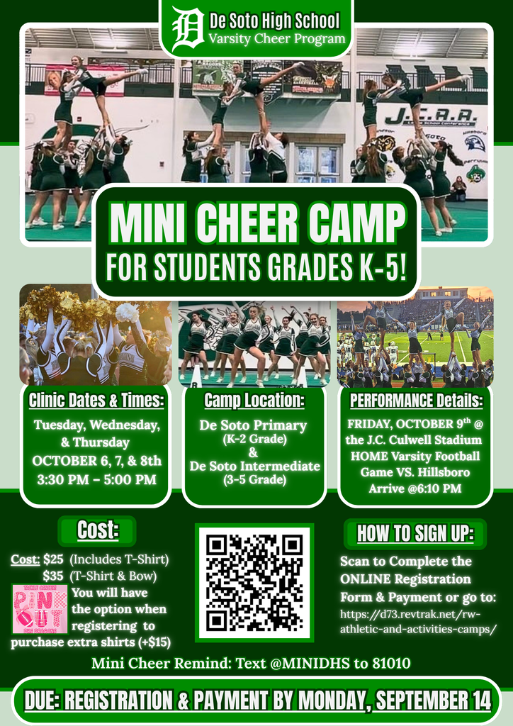 Cheer Camp Flyer.