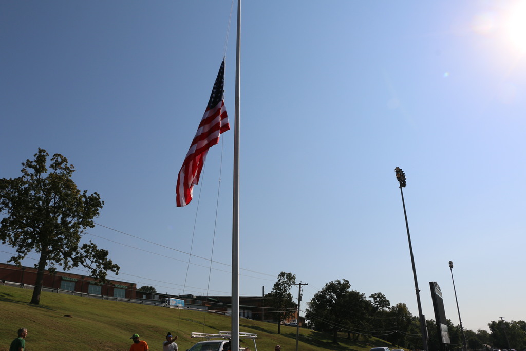 Photo of flag pole.