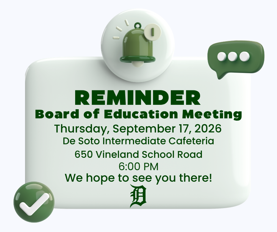 Board of Education Meeting Reminder.