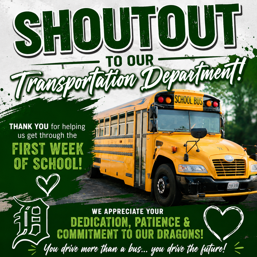 Transportation Department Shoutout Flyer.