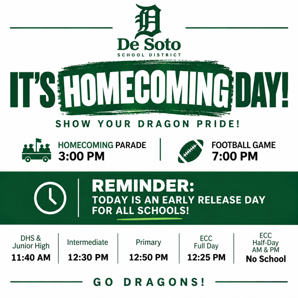 Homecoming Reminder Flyer.