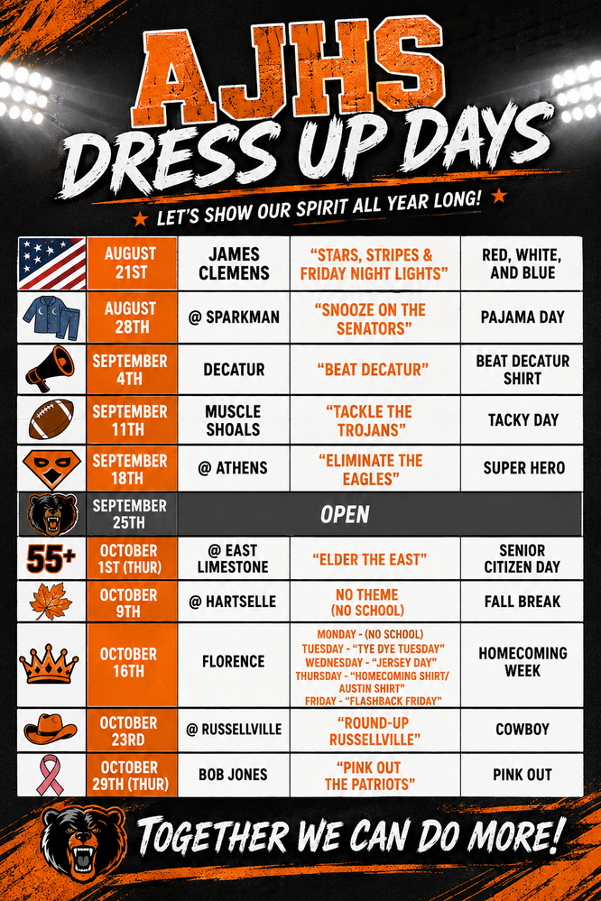 AJHS dress up days
