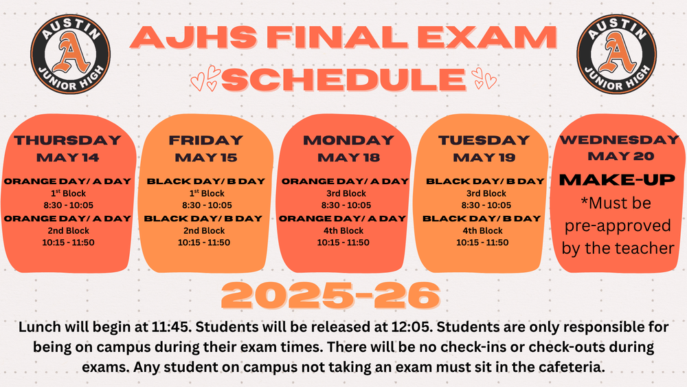Final Exam Schedule