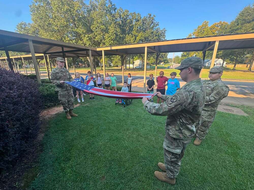rotc flag folding