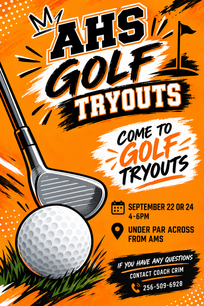 AHS golf tryouts