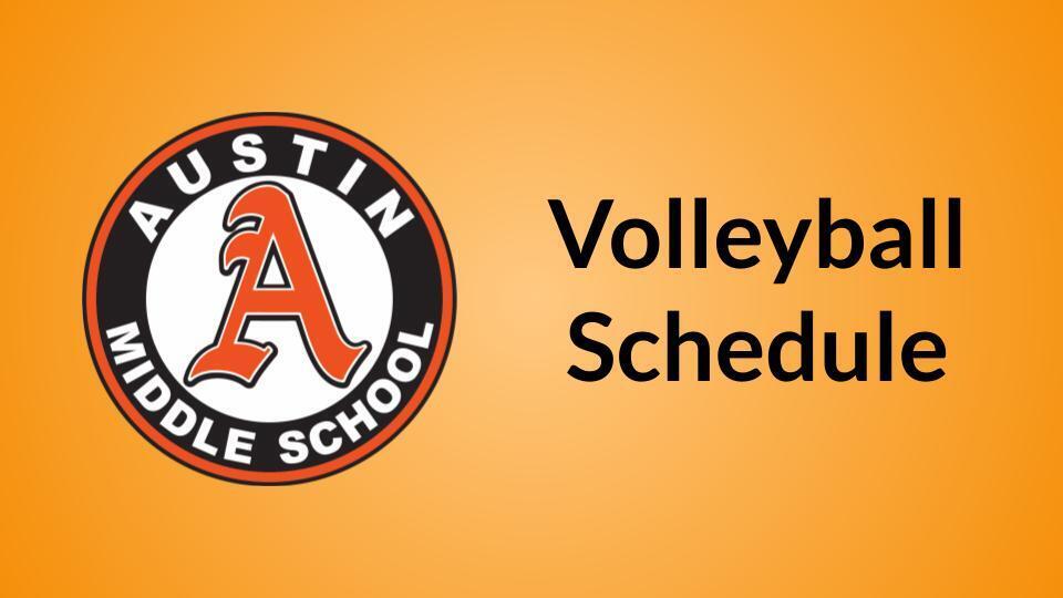 Volleyball schedule
