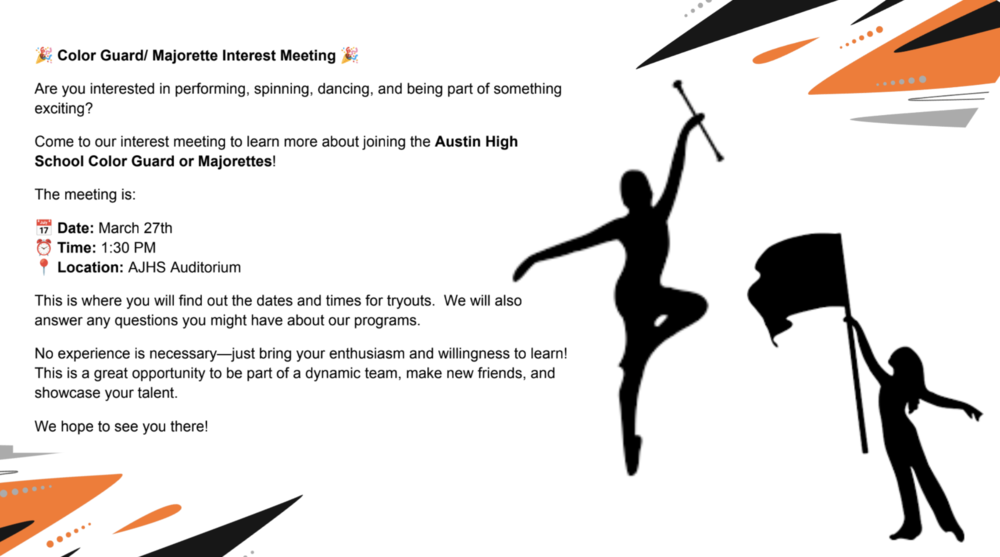 color guard and majorette info