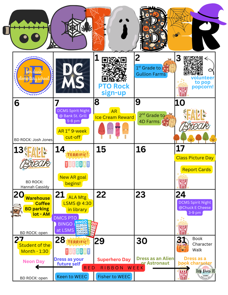 October Calendar