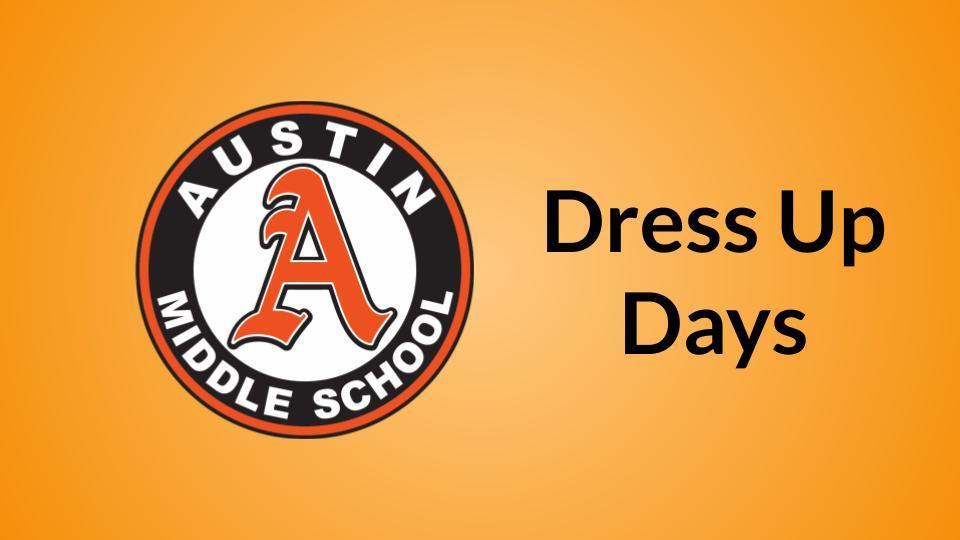 Dress up days schedule