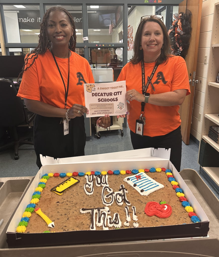Thank you to the DCS Foundation for the cookie cake!