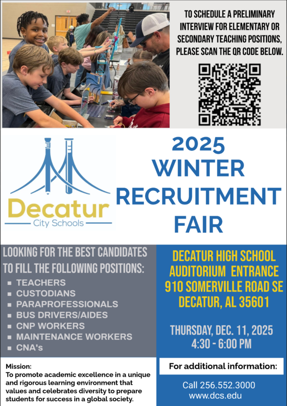 You’re invited to our Winter Recruitment Fair on Thursday, December 11, 2025, from 4:30 to 6:00 p.m.