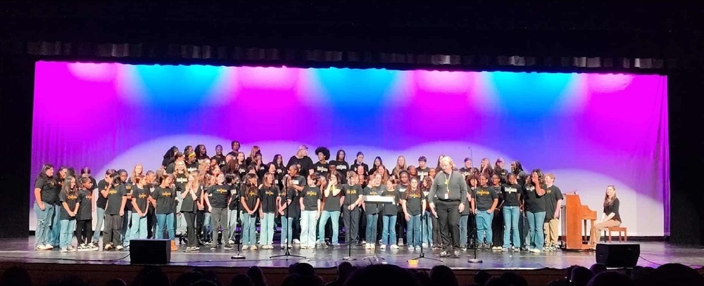 BMS Chorus after their Fall Showcase