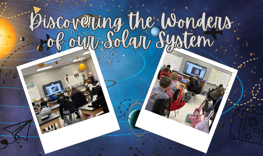 Discovering the wonders of our Solar System. Images of students learning about the Solar System with their teachers.