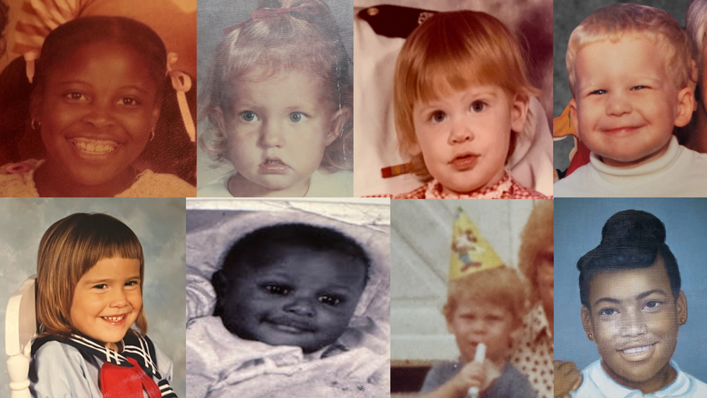 collage of baby pitures