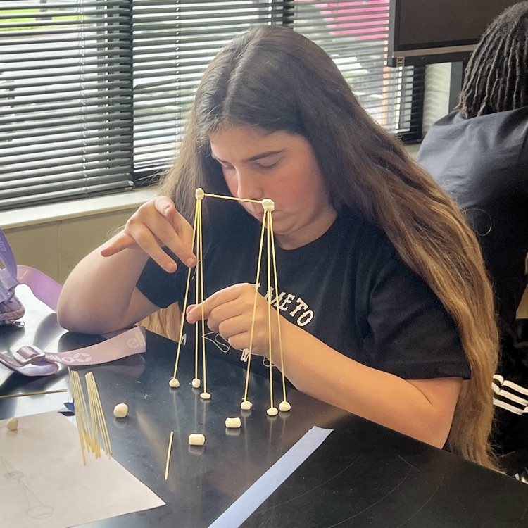 Mrs. Logue’s class used the engineering design process to research, design, and build spaghetti towers. They competed to see which team could create the tallest free standing tower!