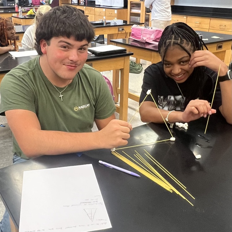 Mrs. Logue’s class used the engineering design process to research, design, and build spaghetti towers. They competed to see which team could create the tallest free standing tower!
