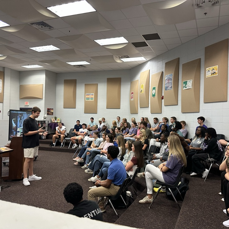 Tripp Hensley led the first FCA meeting on Friday. 