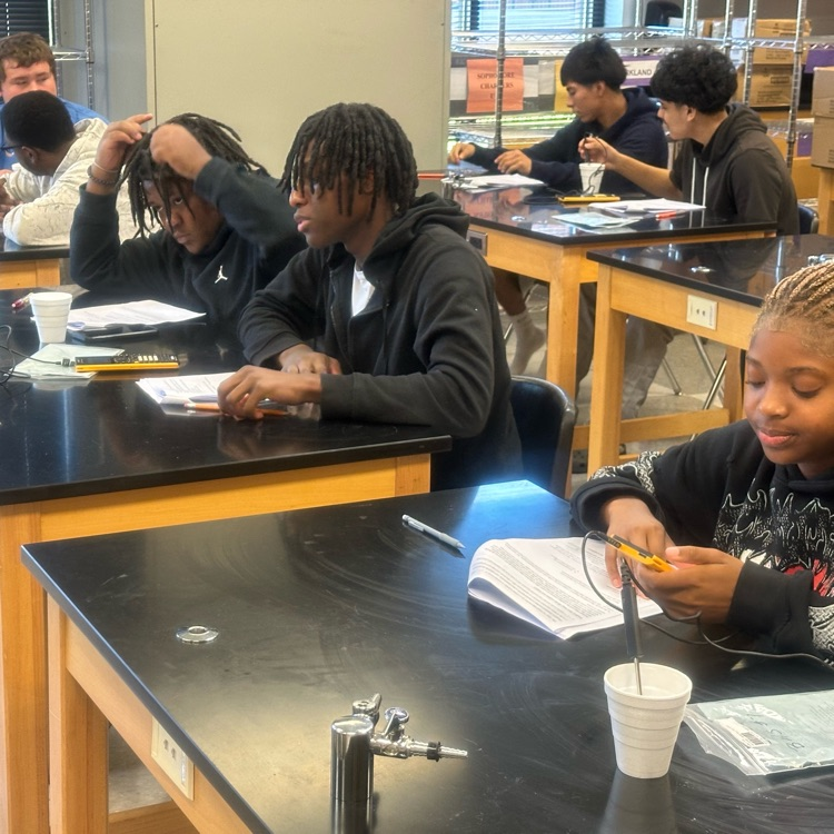 Advanced Algebra students completed an exponential lab activity in Mr. Harper's class.
