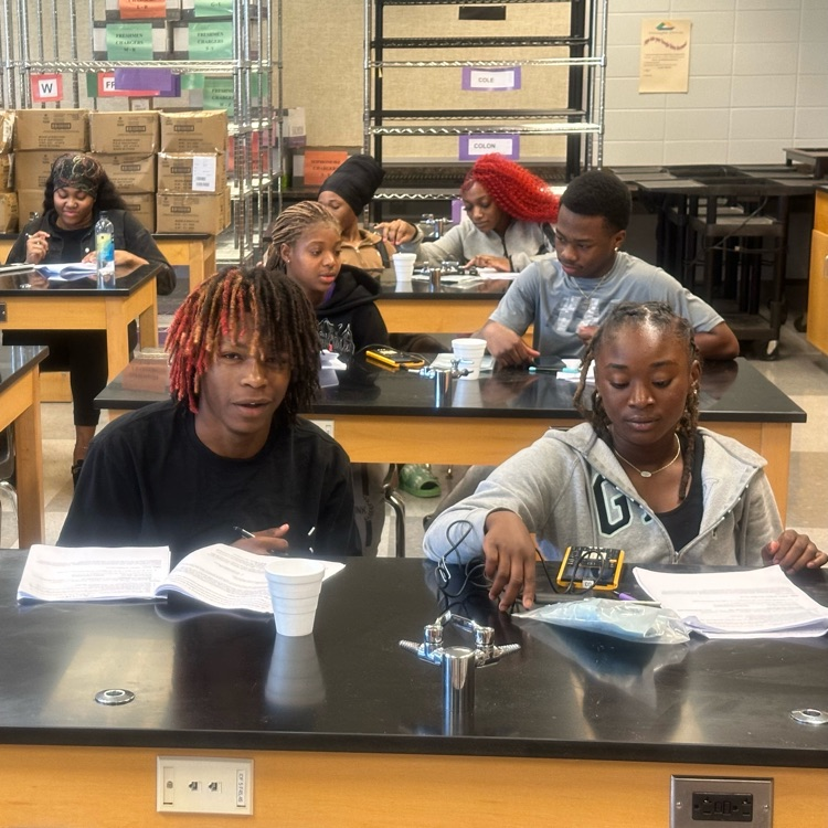 Advanced Algebra students completed an exponential lab activity in Mr. Harper's class.