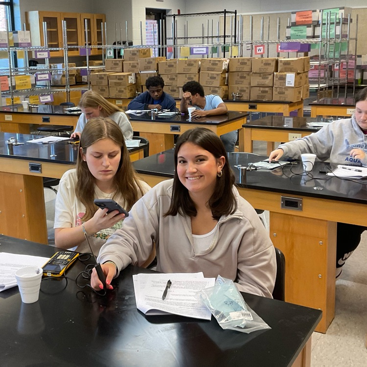 Advanced Algebra students completed an exponential lab activity in Mr. Harper's class.