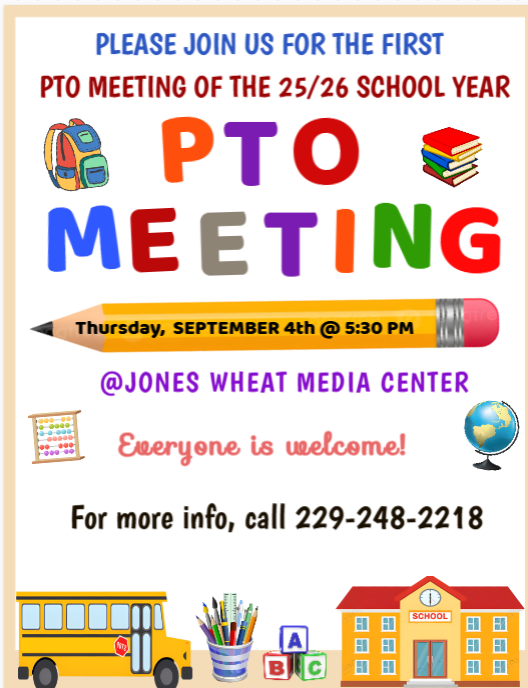 PTO is having their first meeting this Thursday.