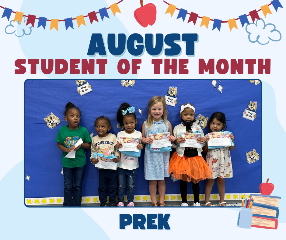 Pre-K Students of the Month