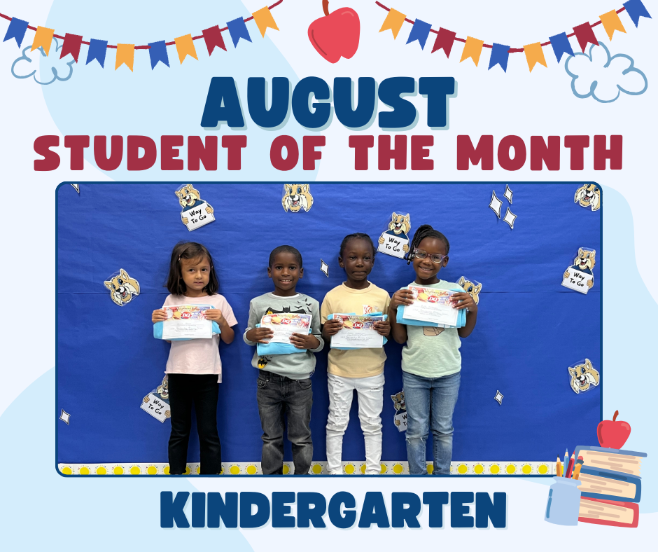 Kindergraten students of the month