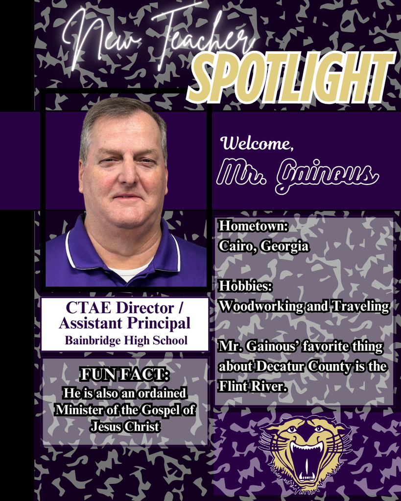 new teacher spotlight featuring mr gainous ctae director at bhs