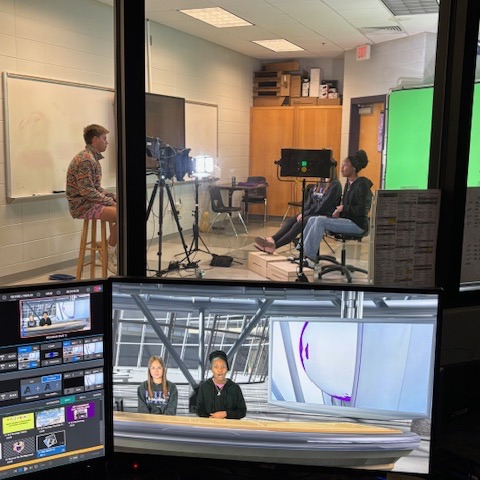 Honor’s world history students filmed their research on world religions with the help of AVFT students.